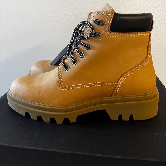 Massimo Dutti Womens Lace-Up Ankle Boots Size US 8 EUR 39 NEW with box - Picture 9 of 14